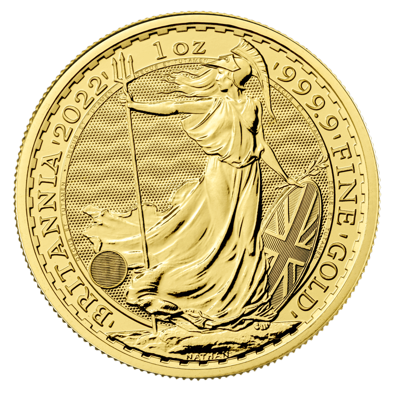 Image for 1 oz Gold Britannia Coin (2022) from TD Precious Metals